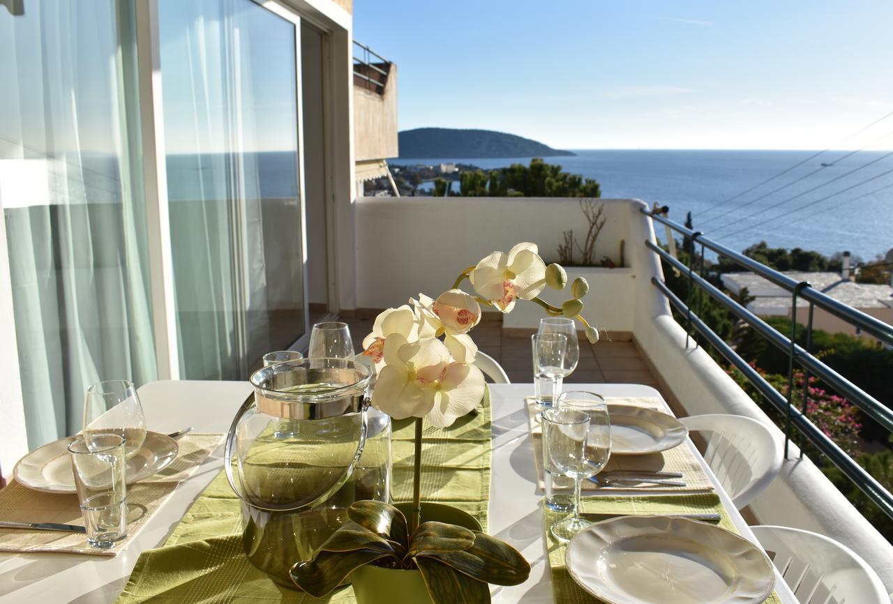El Mar, 2 Bdr Seaview Apartment, 7 Min From Beach Lagonisi Esterno foto