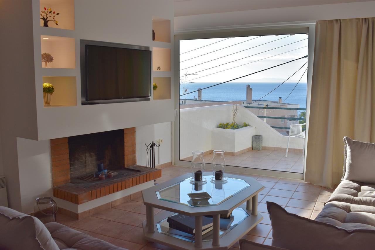 El Mar, 2 Bdr Seaview Apartment, 7 Min From Beach Lagonisi Esterno foto
